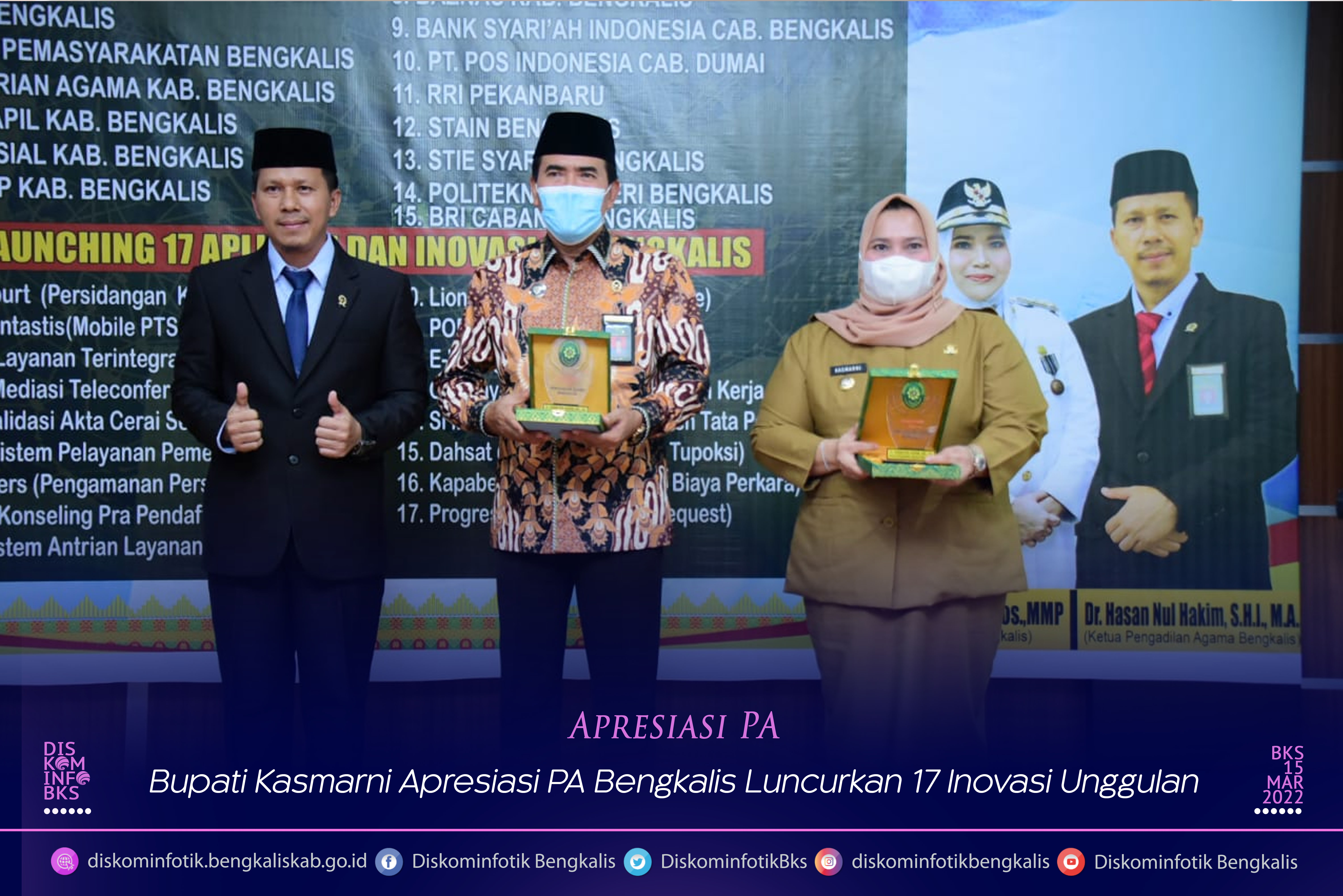 Bupati Kasmarni Apresiasi PA Bengkalis Luncurkan 17 Inovasi Unggulan Desa Petani