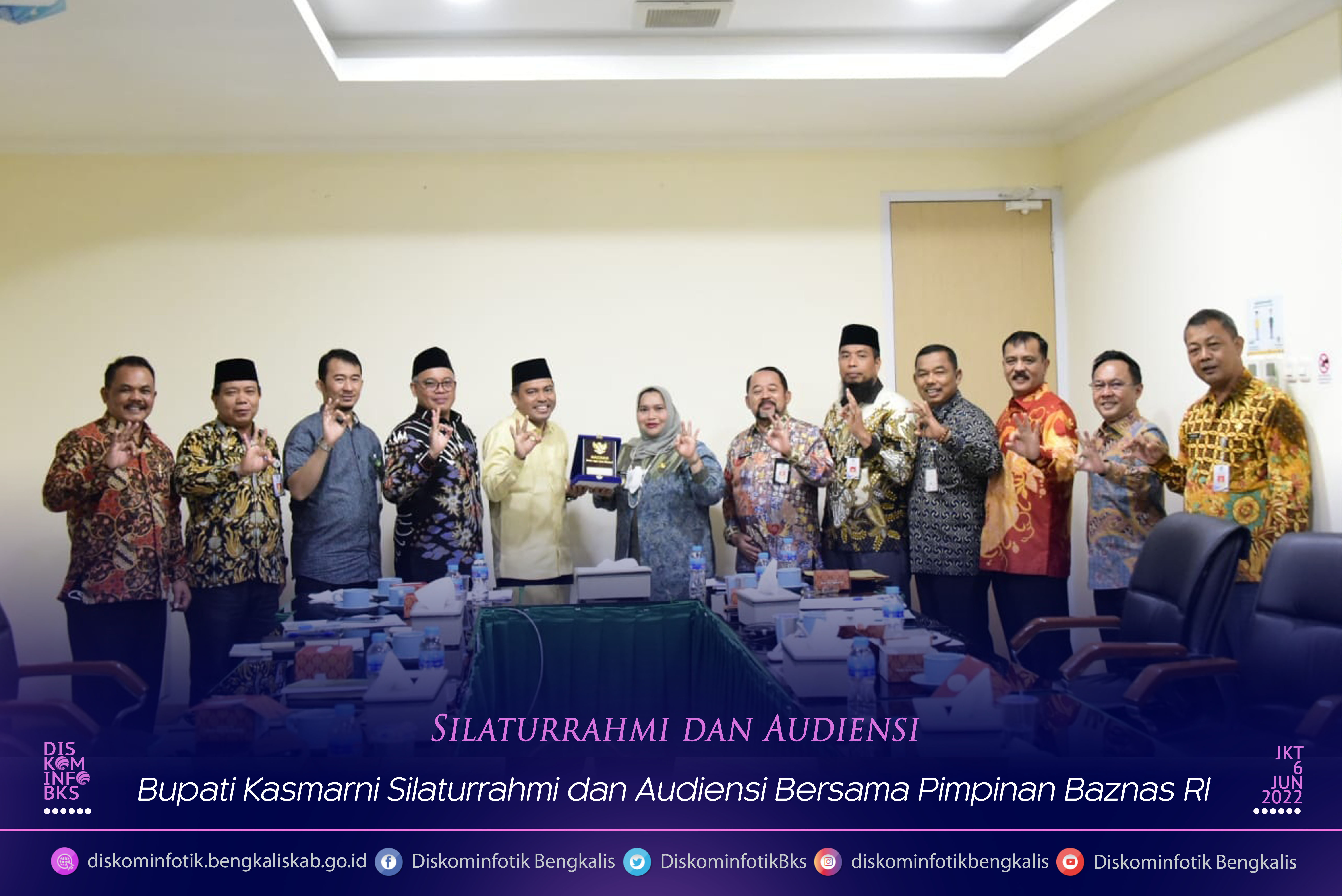 Bupati Kasmarni Silaturrahmi dan Audiensi Bersama Pimpinan Baznas RI Desa Petani